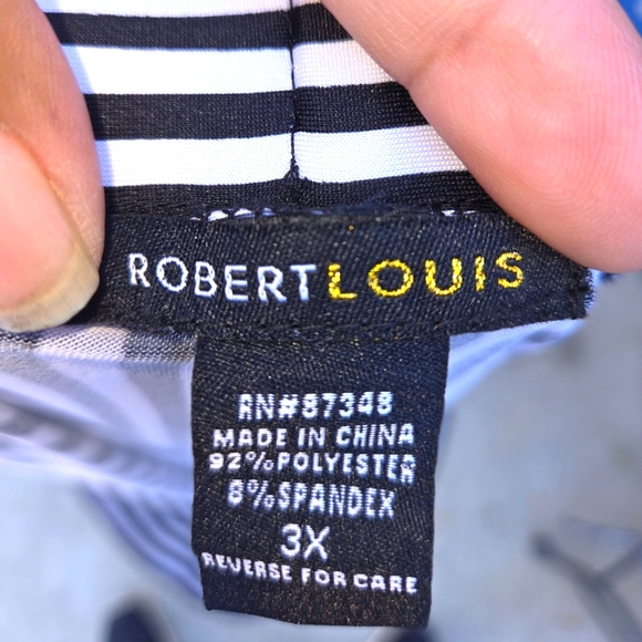 Robert Louis Striped Black and White Womens  Pants - Picture 6 of 6